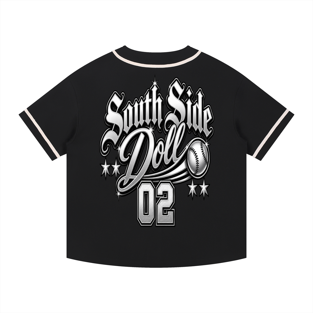 SOUTHSIDE DOLL Contrast Piped Button-Up Jersey