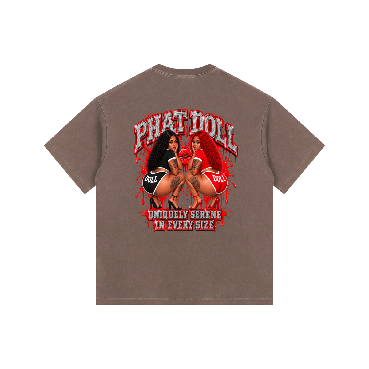 Phat Doll Vintage Washed Oversized Cotton T-Shirt