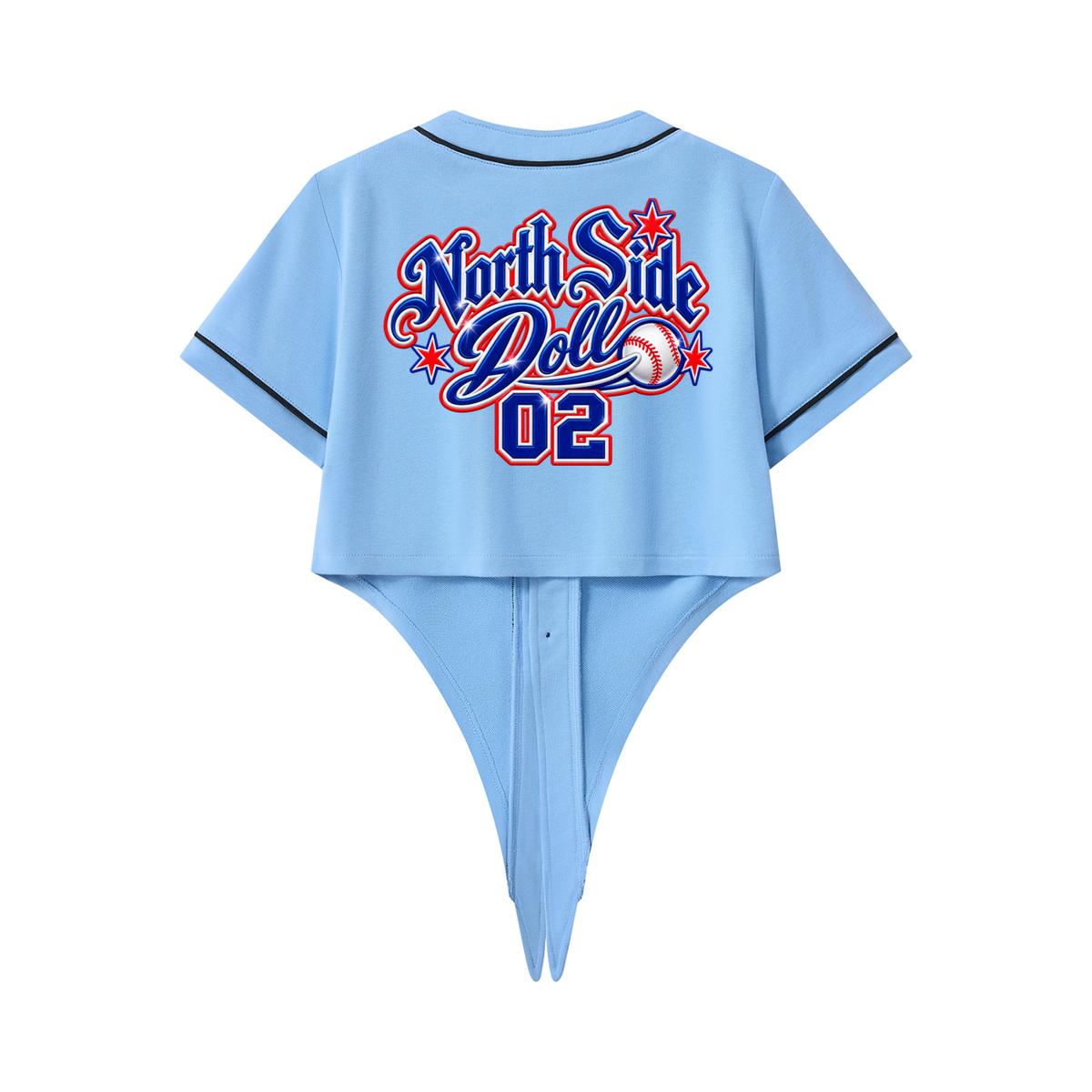 North side doll Piping Baseball Jersey