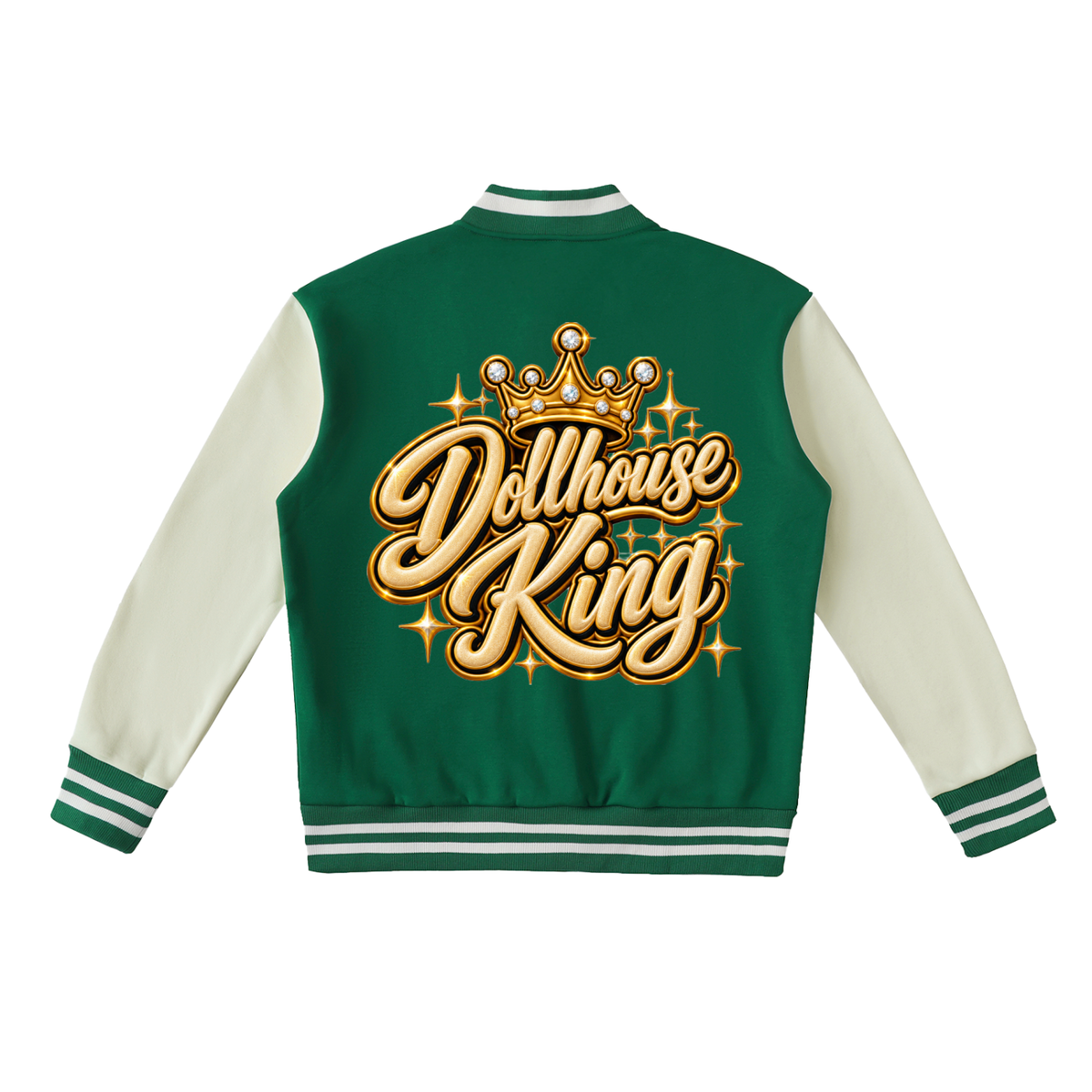 Dollhouse King Fleeced Varsity Jacket