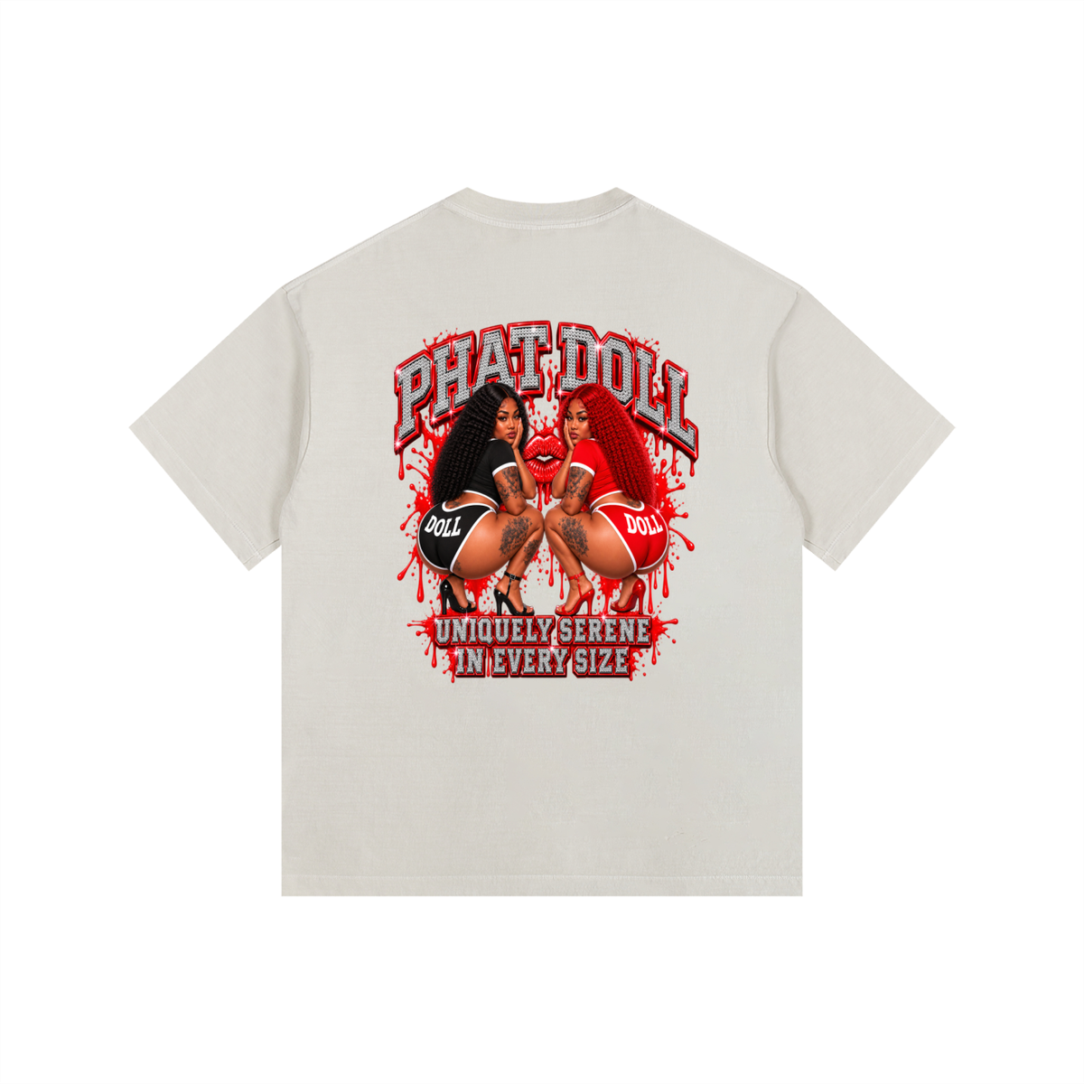 Phat Doll Vintage Washed Oversized Cotton T-Shirt
