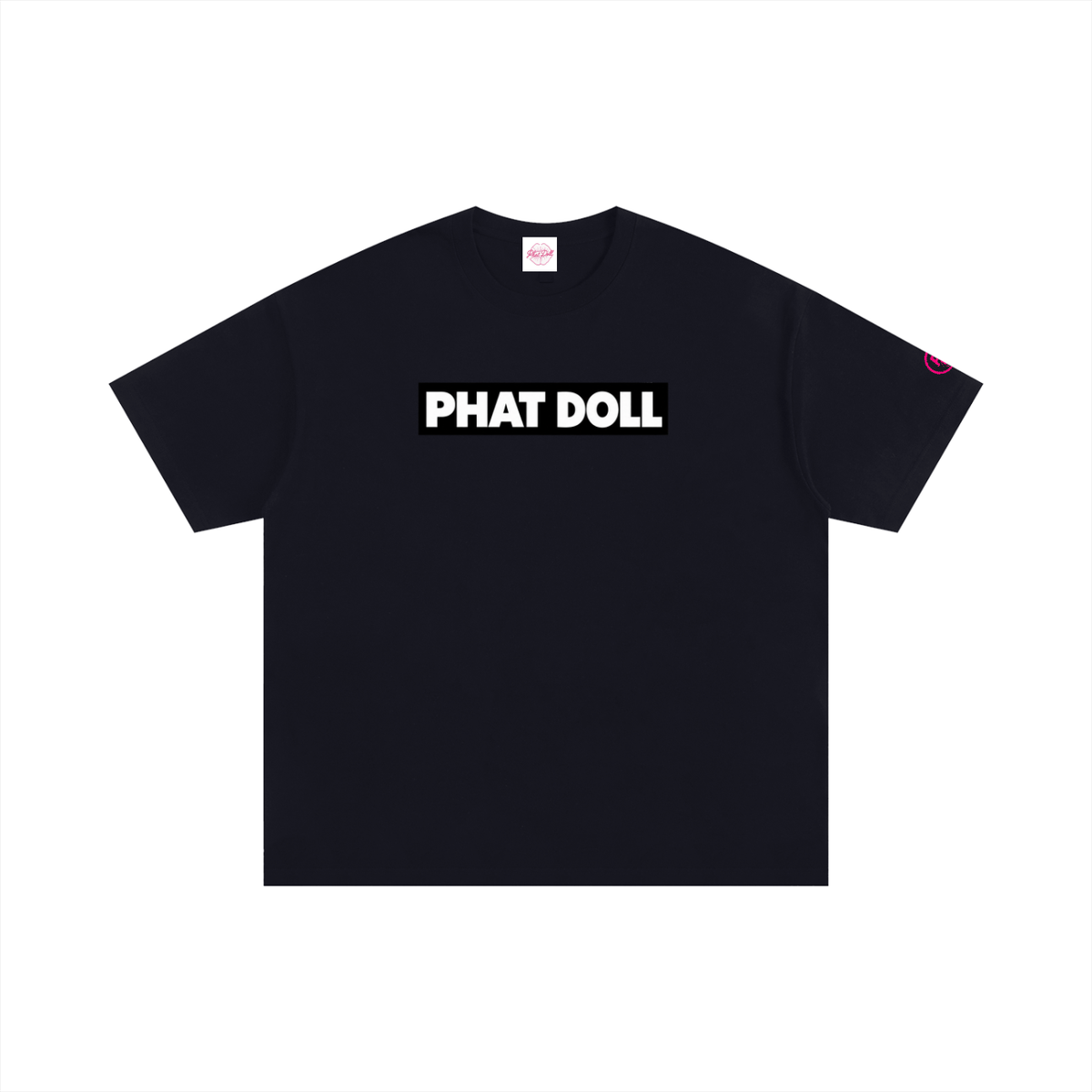 Phat Doll box logo with graphic Unisex Oversized Cotton T-Shirt