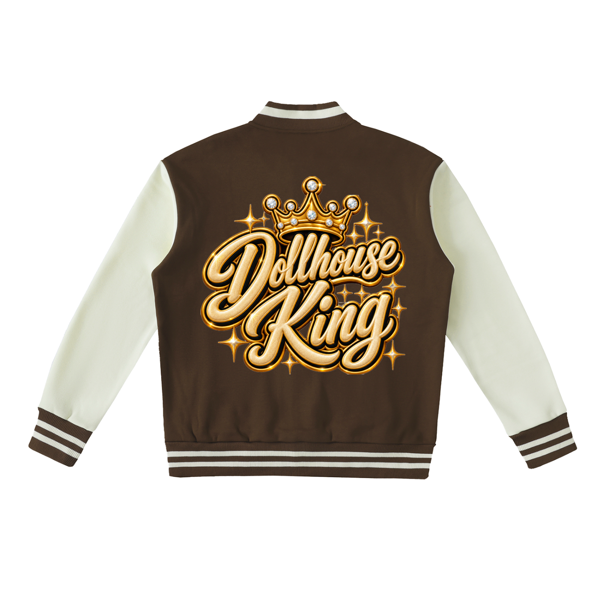 Dollhouse King Fleeced Varsity Jacket