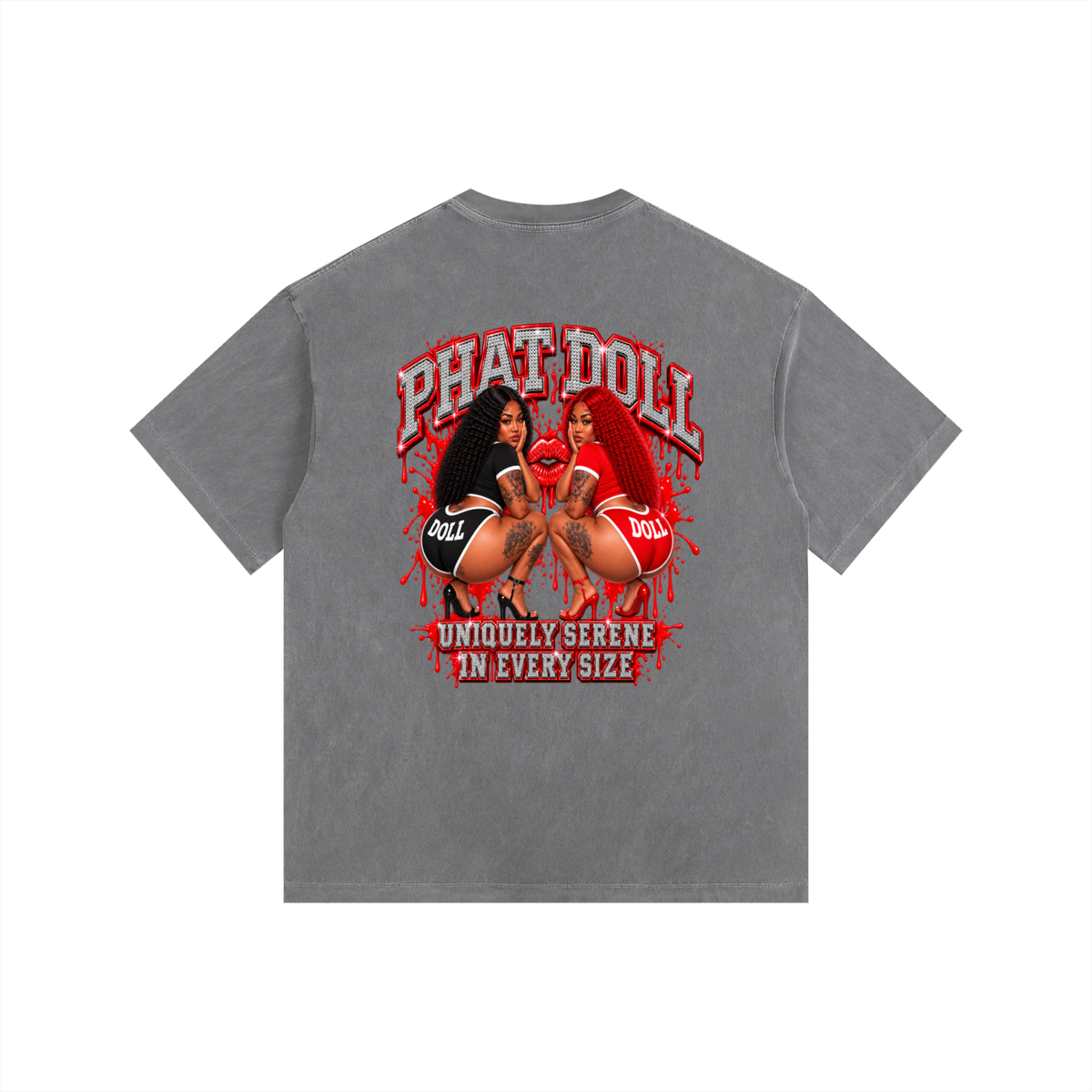 Phat Doll Vintage Washed Oversized Cotton T-Shirt