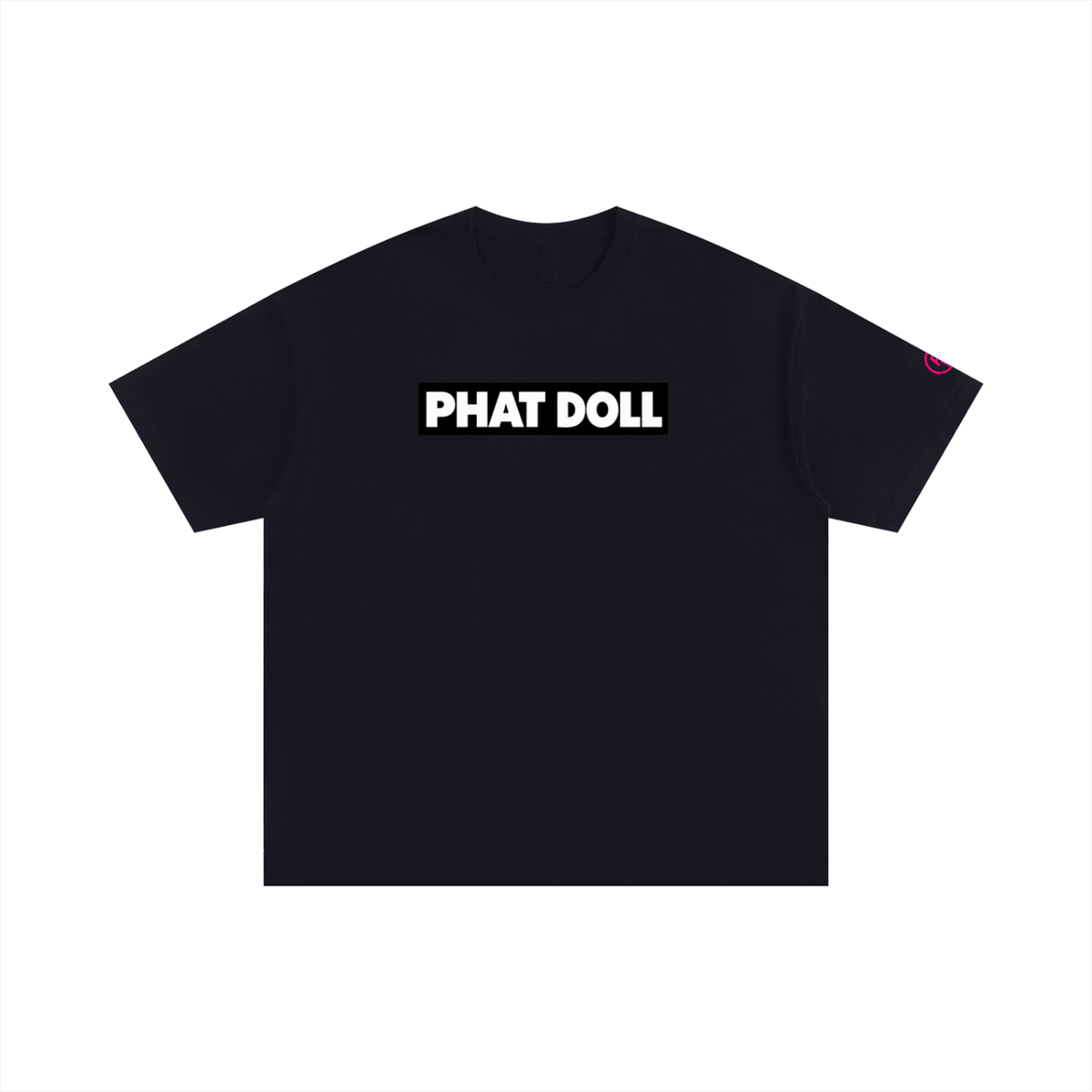 Phat doll Box logo WITH GRAPIC Oversized Cotton T-Shirt