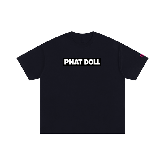 Phat doll Box logo WITH GRAPIC Oversized Cotton T-Shirt