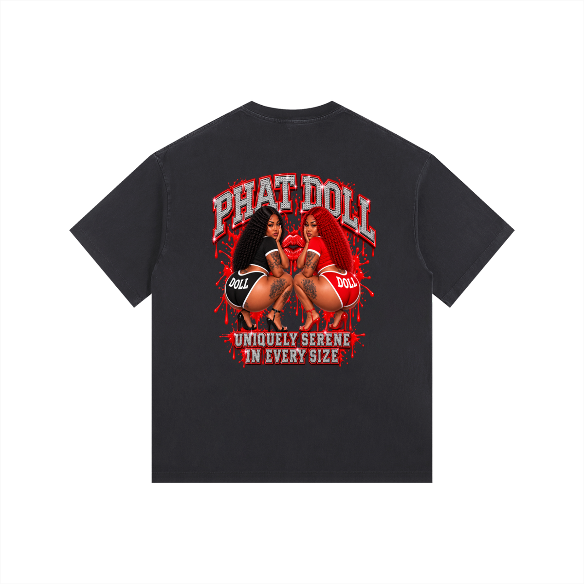 Phat Doll Vintage Washed Oversized Cotton T-Shirt