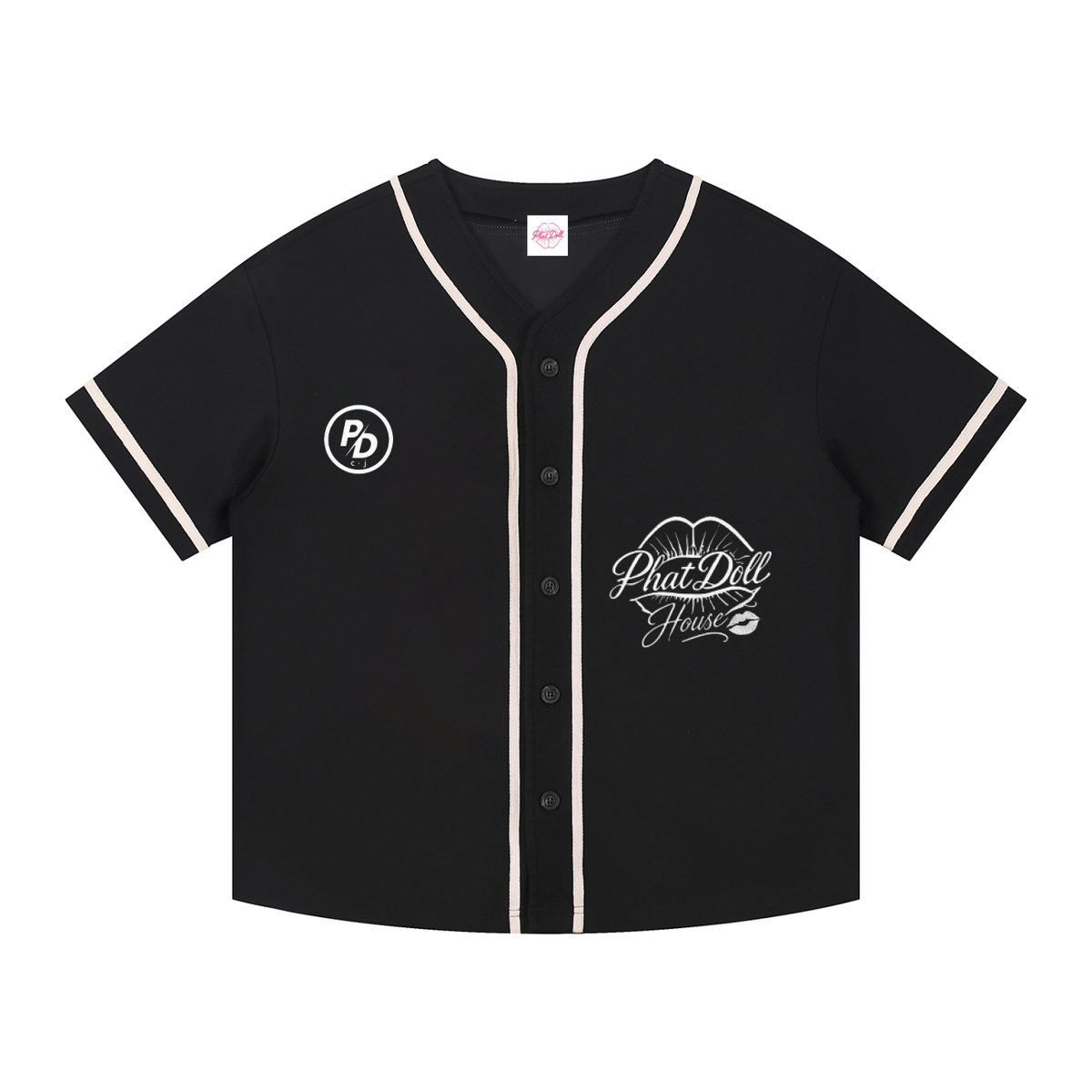 SOUTHSIDE DOLL Contrast Piped Button-Up Jersey