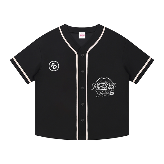 SOUTHSIDE DOLL Contrast Piped Button-Up Jersey