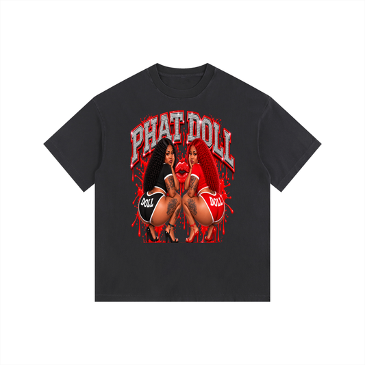 Phat Doll Vintage Washed Oversized Cotton T-Shirt