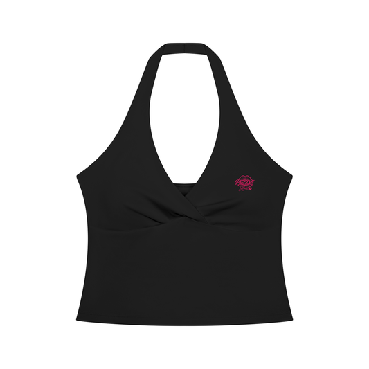 Phat doll  Ruched Halter Yoga Tank Top
