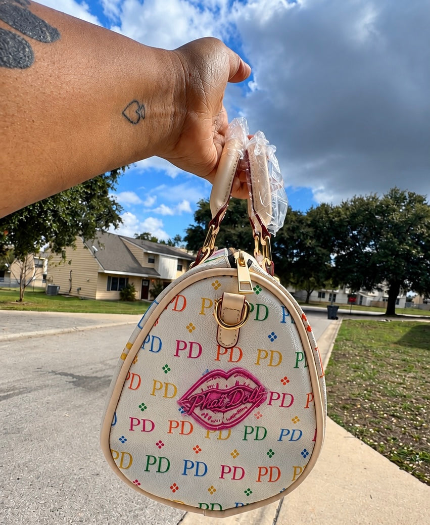 The Dollhouse Monogram boston bag