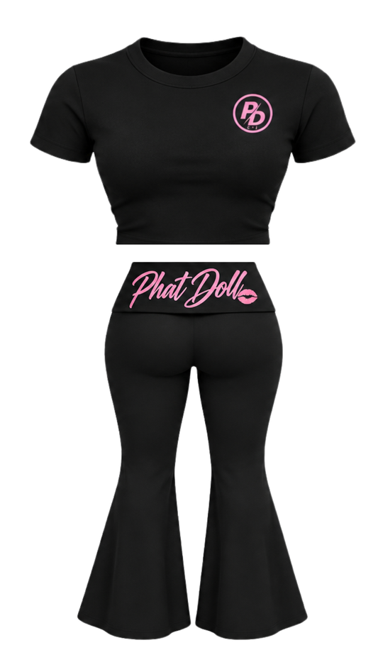 Phat Doll Serene Noir lounge set - Pants set