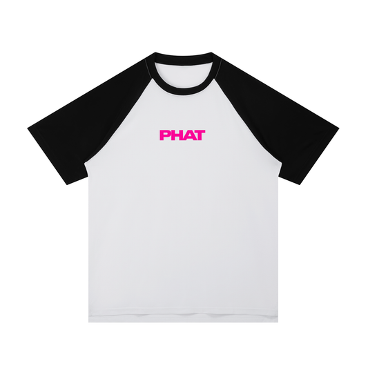 PHAT EXTENDED SIZE Contrast Raglan Sleeve Mesh T-Shirt