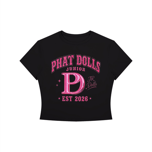 Official jr phat doll  Crewneck Crop T-Shirt