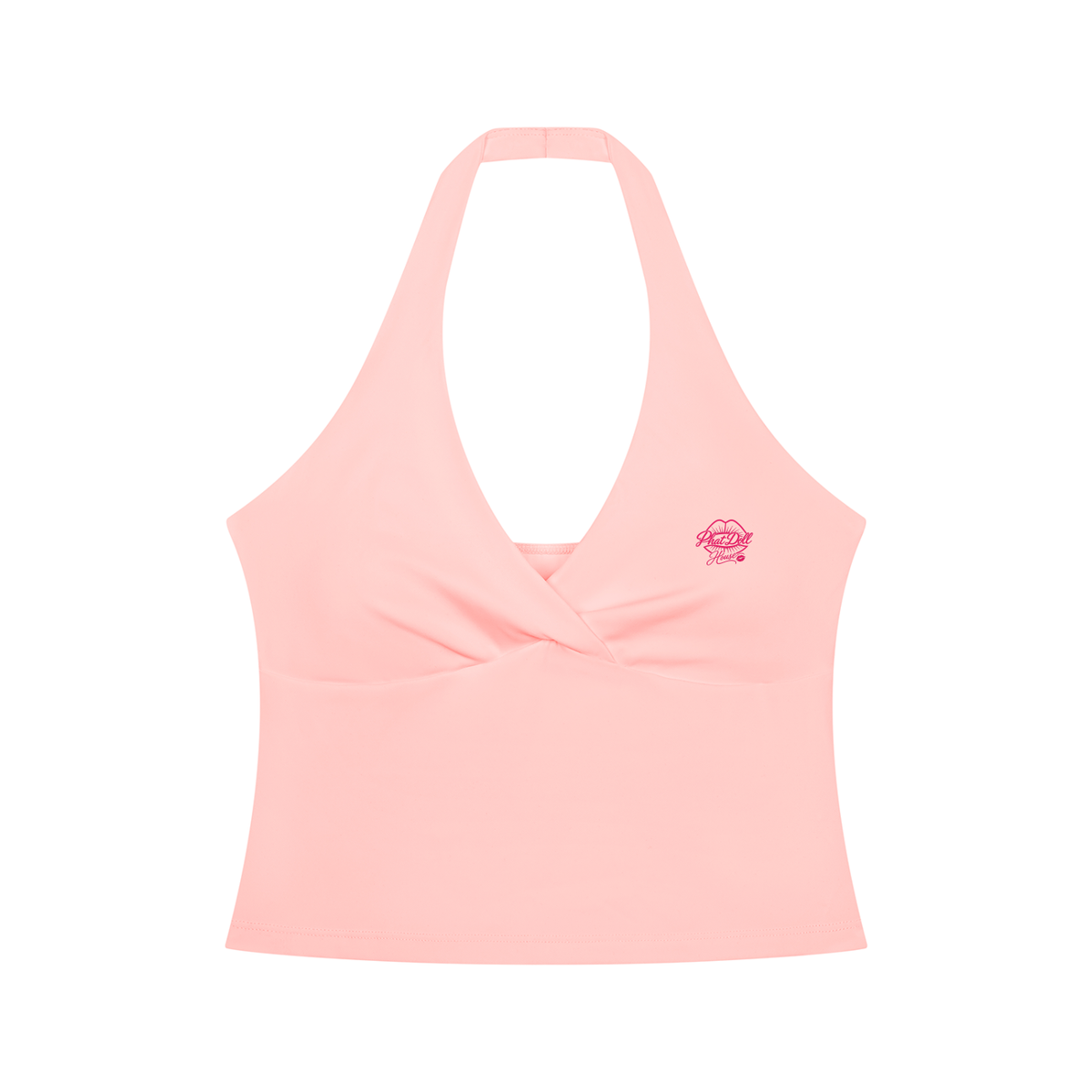 Phat doll house Ruched Halter Yoga Tank Top